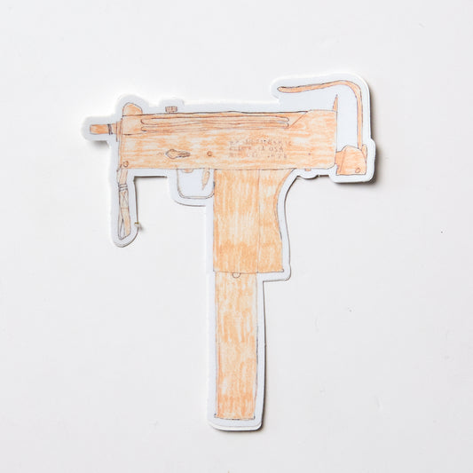 Orange Mac 10 - Sticker