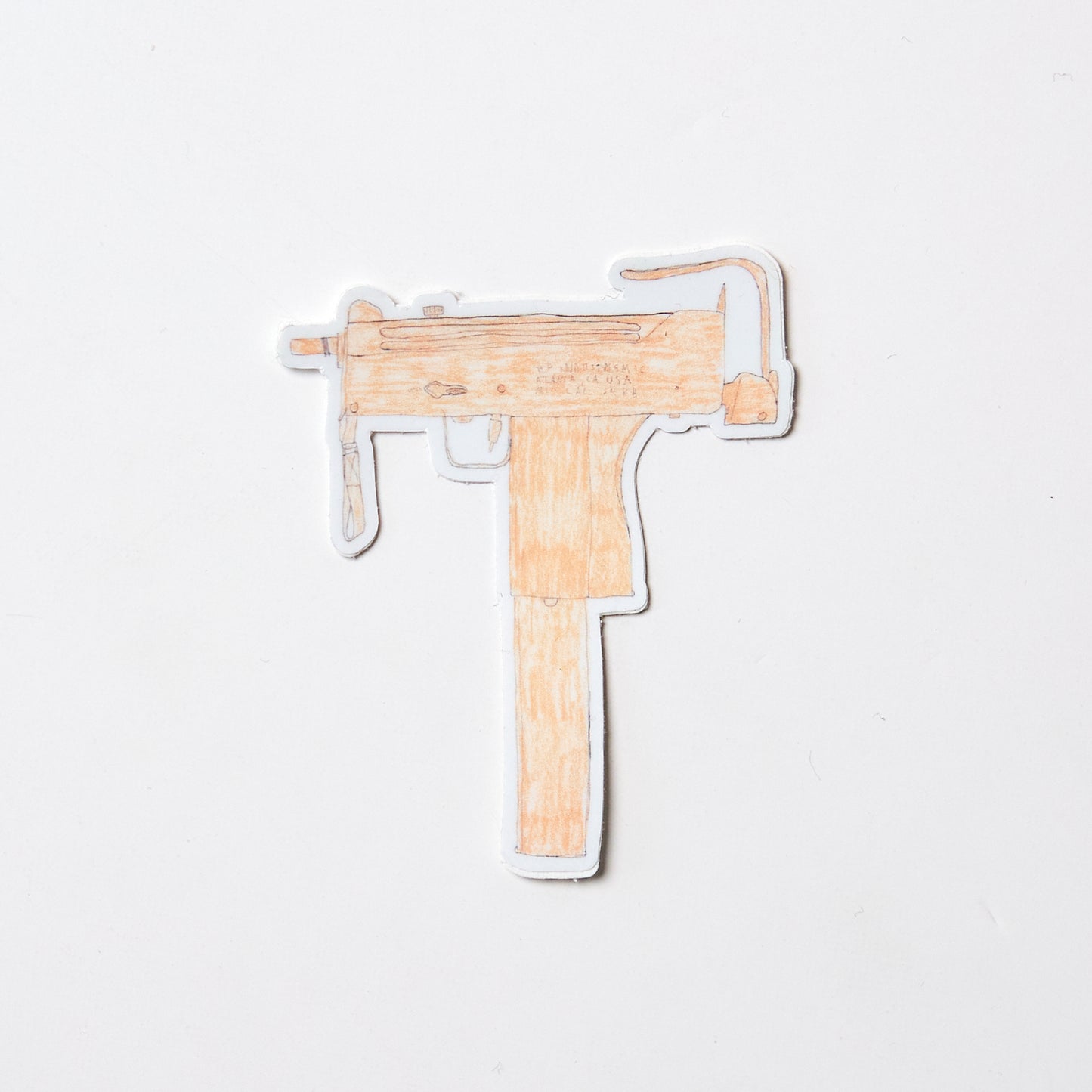 Orange Mac 10 - Sticker