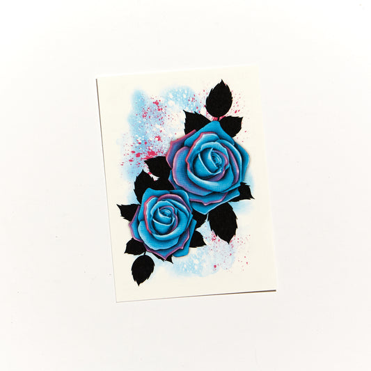 Blue Roses? - Temporary Tattoo