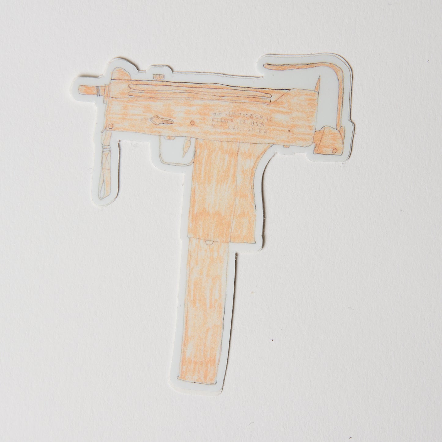 Orange Mac 10 - Sticker