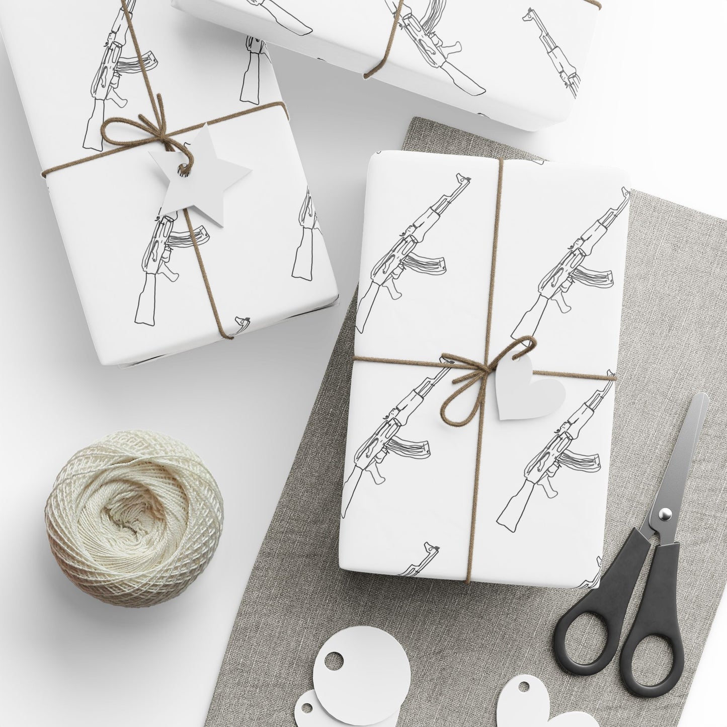 Minimalist Gun Aesthetics Guy/Gal - Wrapping Papers