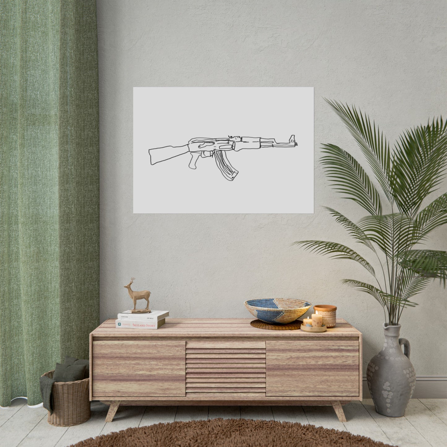 Minimalist Gun Aesthetics Guy/Gal - Print