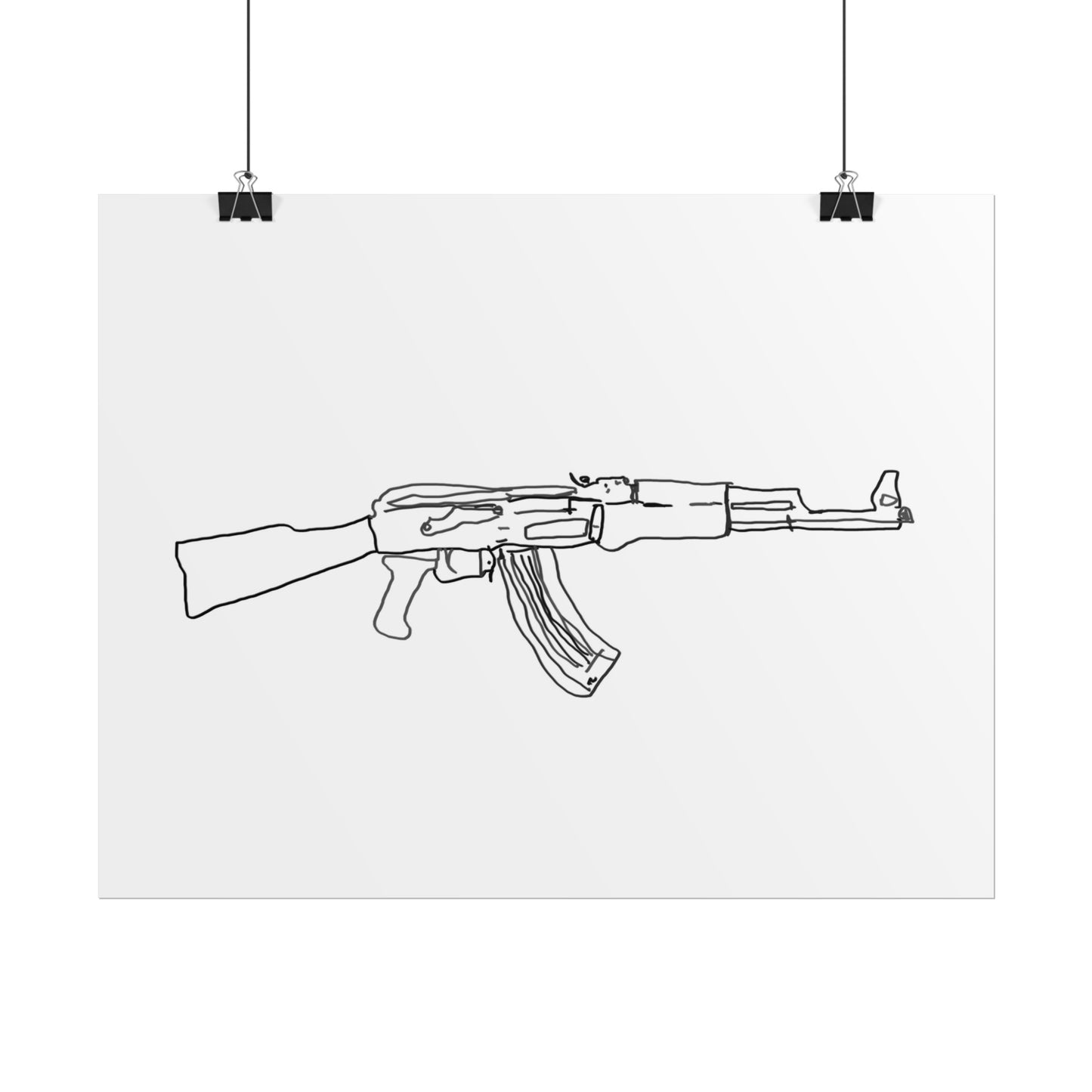 Minimalist Gun Aesthetics Guy/Gal - Print