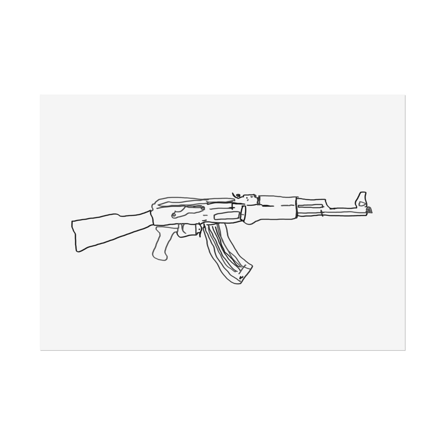 Minimalist Gun Aesthetics Guy/Gal - Print