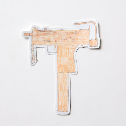 Orange Mac 10 - Sticker