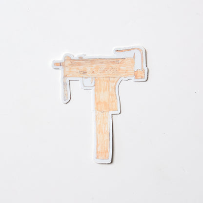 Orange Mac 10 - Sticker