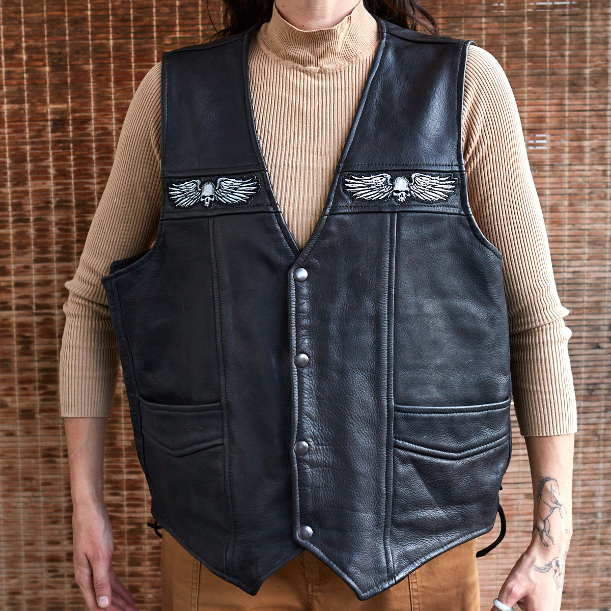 Smoke Em - Leather Vest