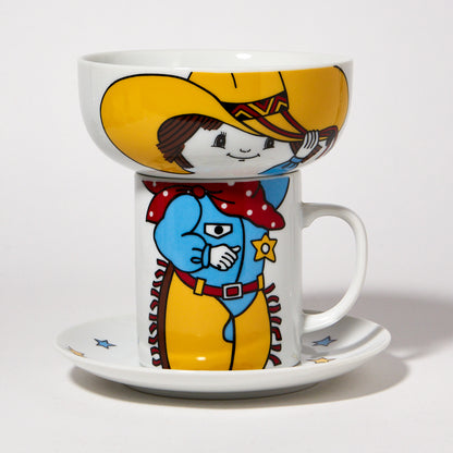 Cowboy - Mug Bowl Saucer