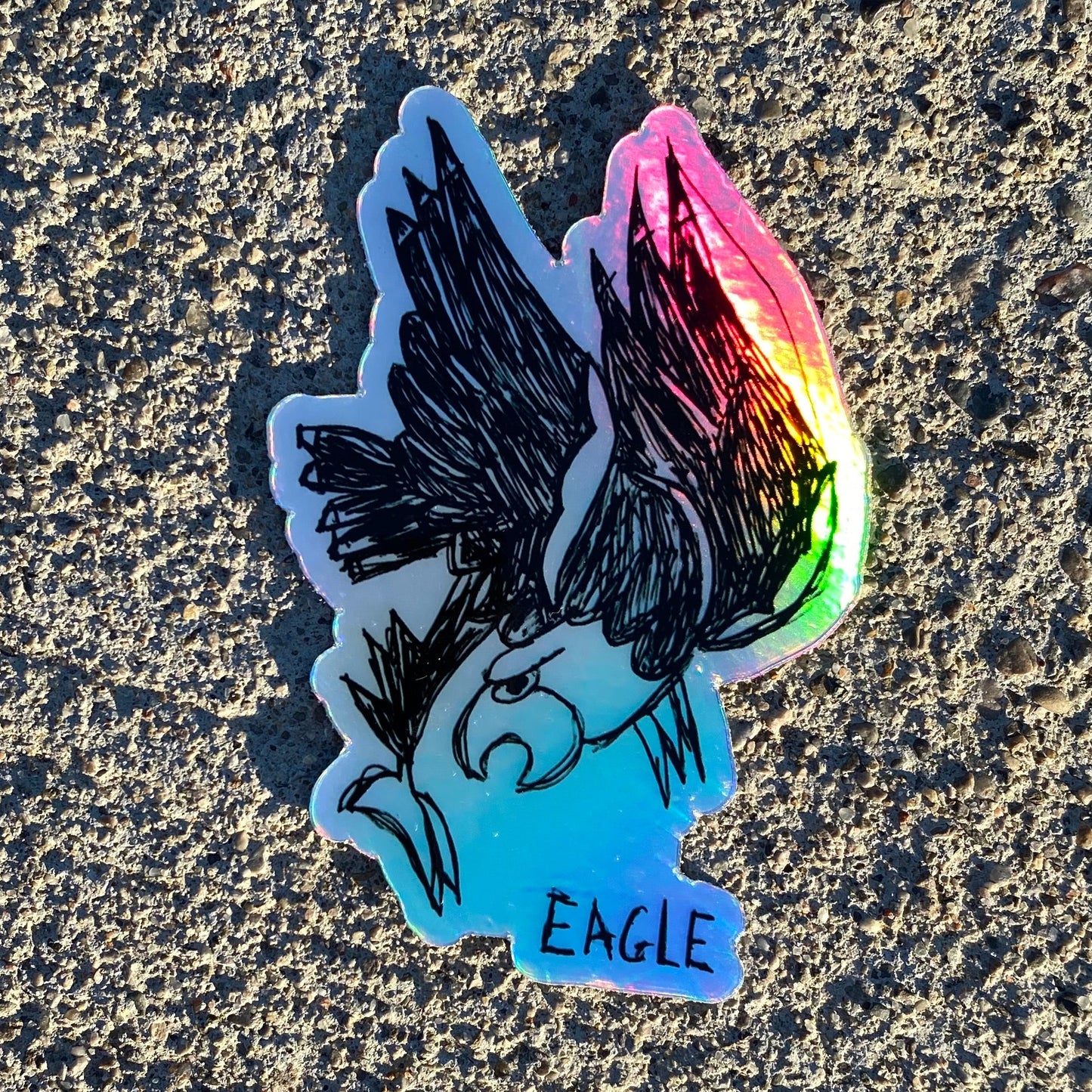 Eagle - Holographic - Sticker