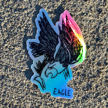 Eagle - Holographic - Sticker