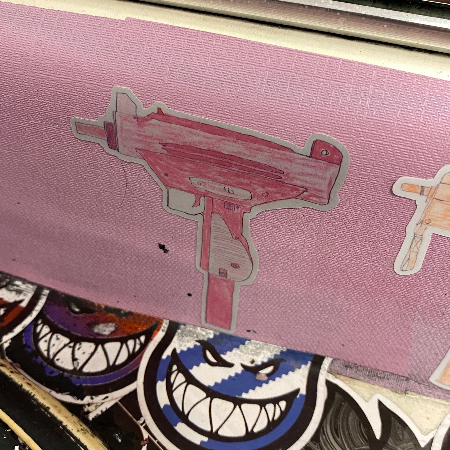 Pink Uzi - Sticker