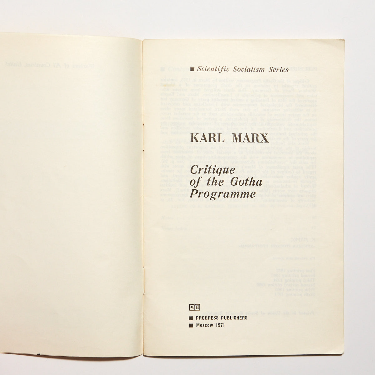 Critique of the Gotha Programme - Marx