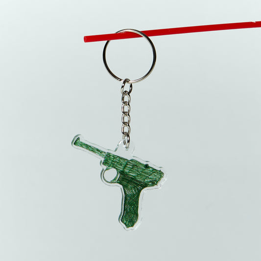 Green Luger - Keychain