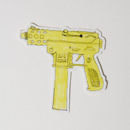 Yellow Tec-9 - Sticker