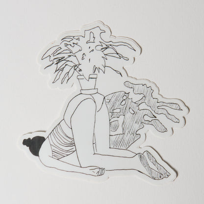 Plant on Carly - Sticker