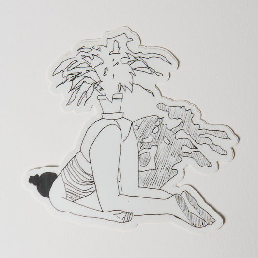 Plant on Carly - Sticker