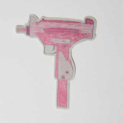 Pink Uzi - Sticker