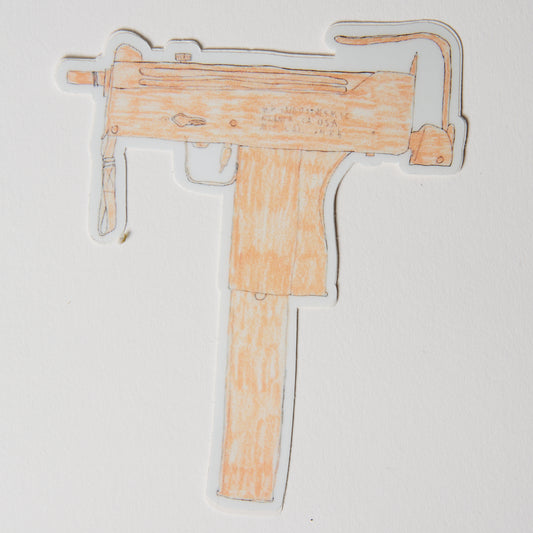 Orange Mac 10 - Sticker