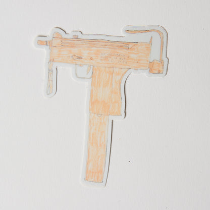 Orange Mac 10 - Sticker