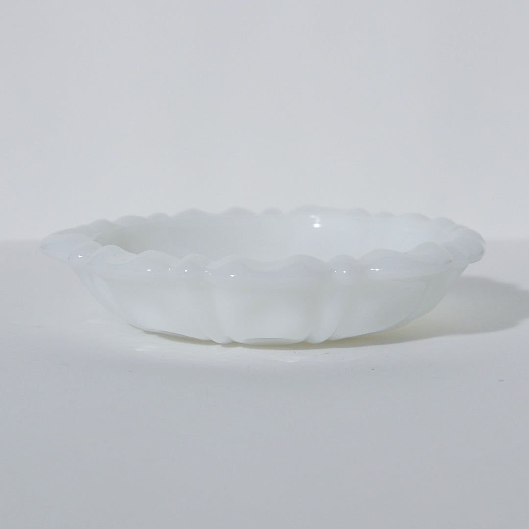 Milk Glass - Shallow Bowl