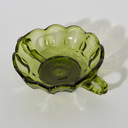 Green Glass - Shallow Bowl