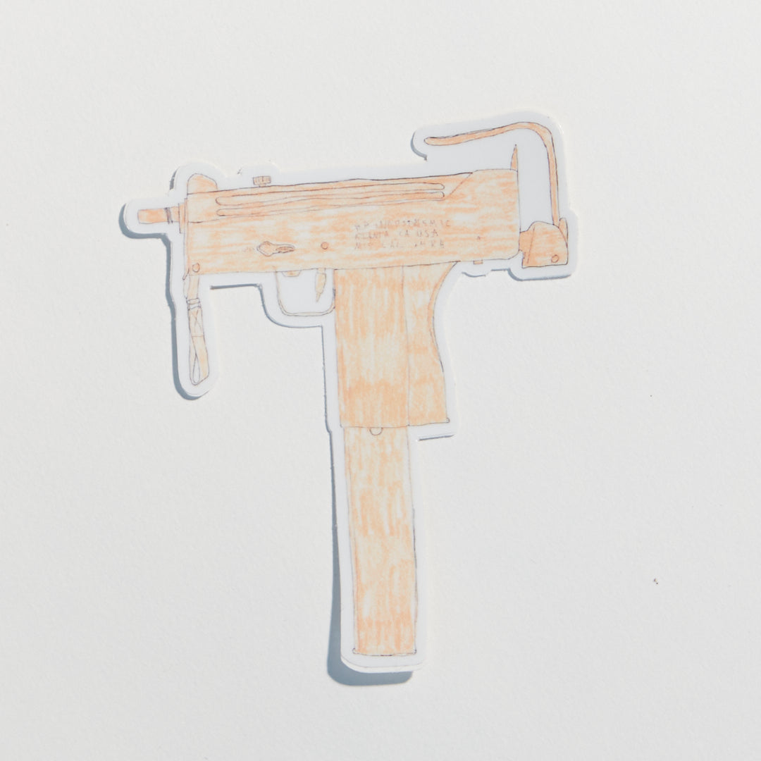 Orange Mac 10 - Sticker