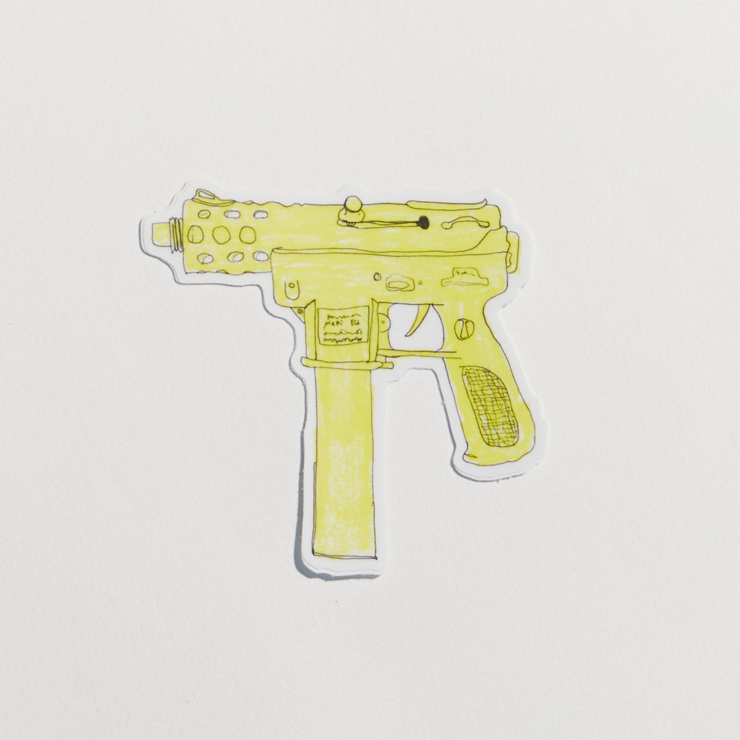 Yellow Tec-9 (L)- Sticker