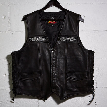 Smoke Em - Leather Vest