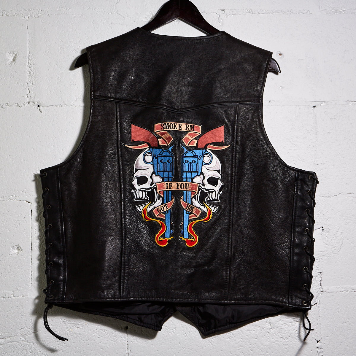 Smoke Em - Leather Vest