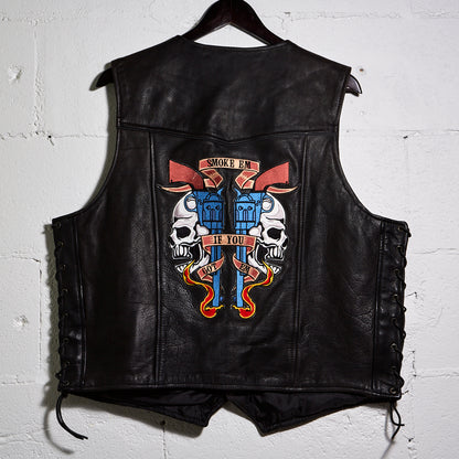 Smoke Em - Leather Vest