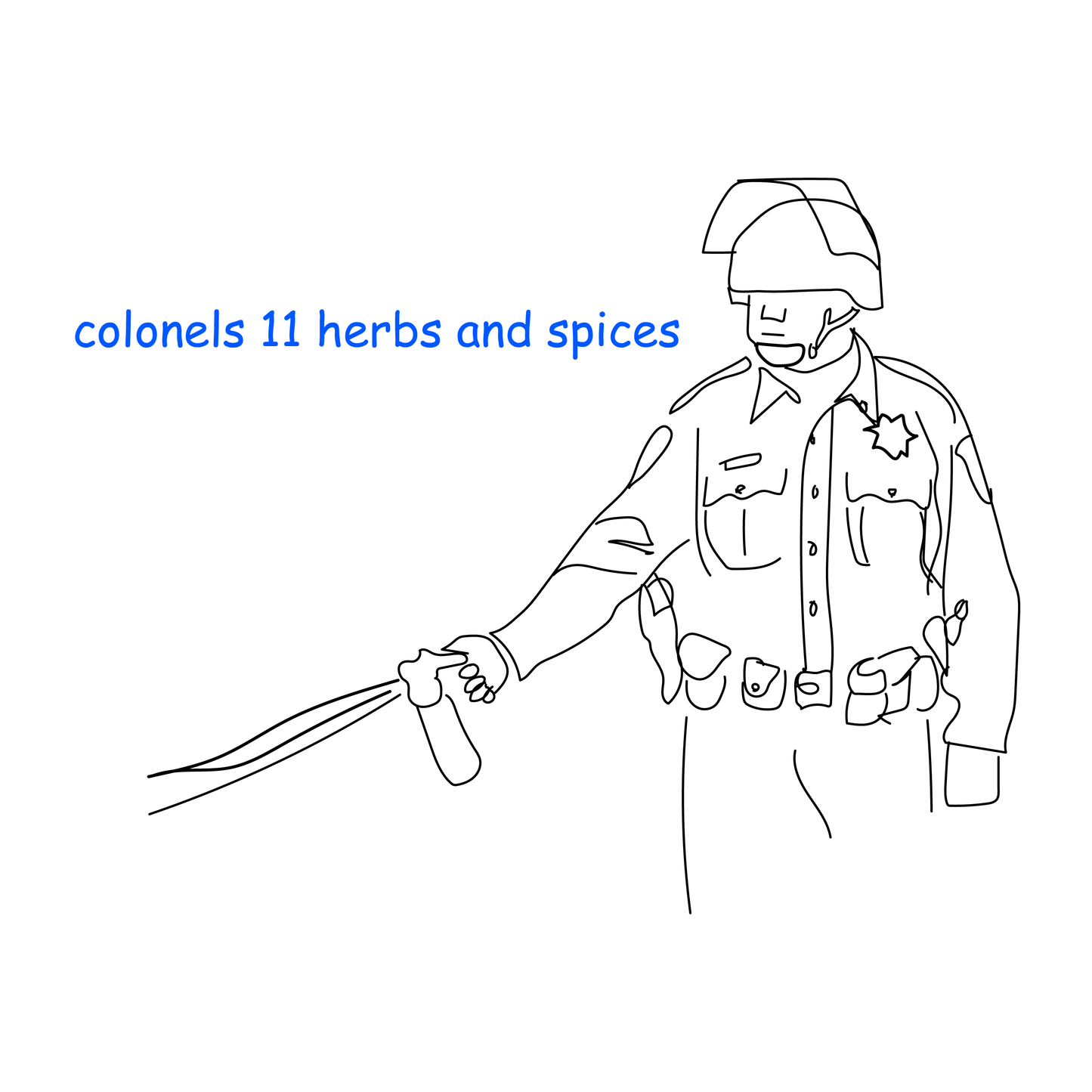 Sans Core - “colonels 11 herbs and spices” - Shirt