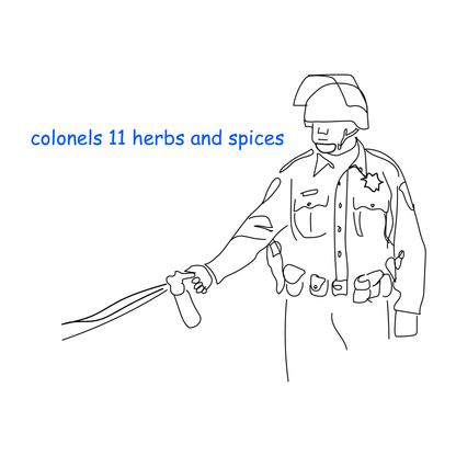 Sans Core - “colonels 11 herbs and spices” - Shirt