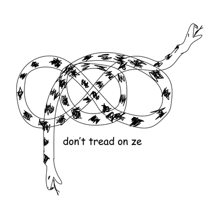 Sans Core - “don't tread on ze” - Shirt